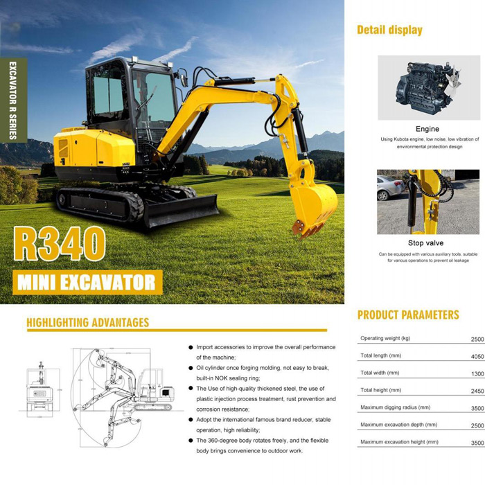 R340 MINI EXCAVATOR