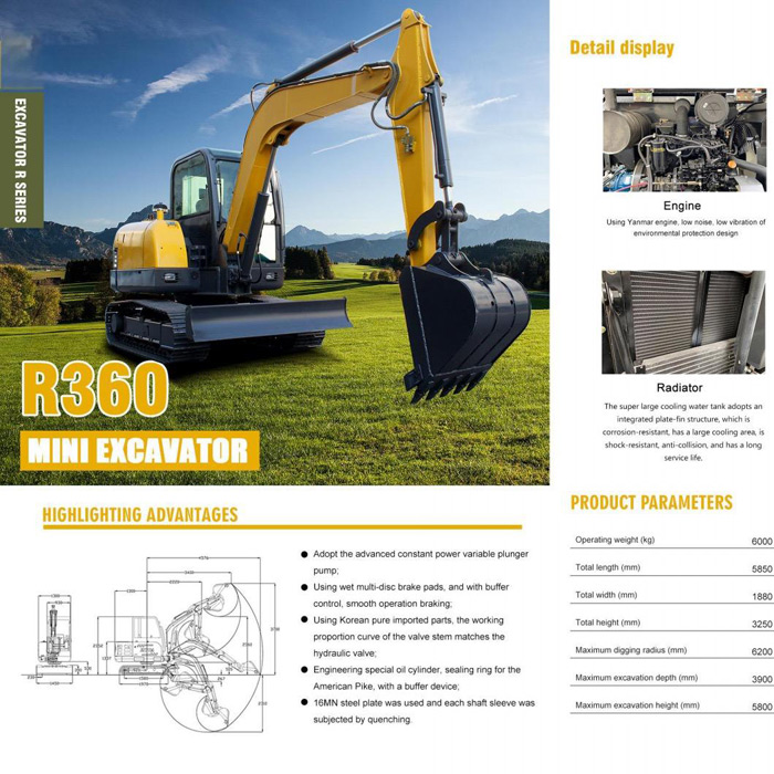 R360 MINI EXCAVATOR