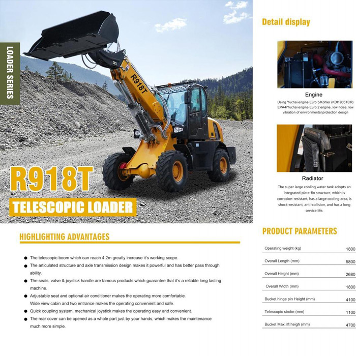 R918T TELESCOPIC LOADER