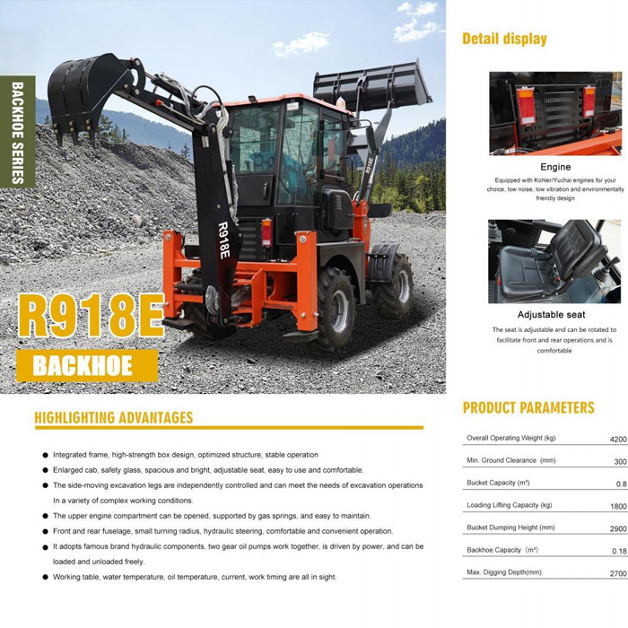 R918E BACKHOE